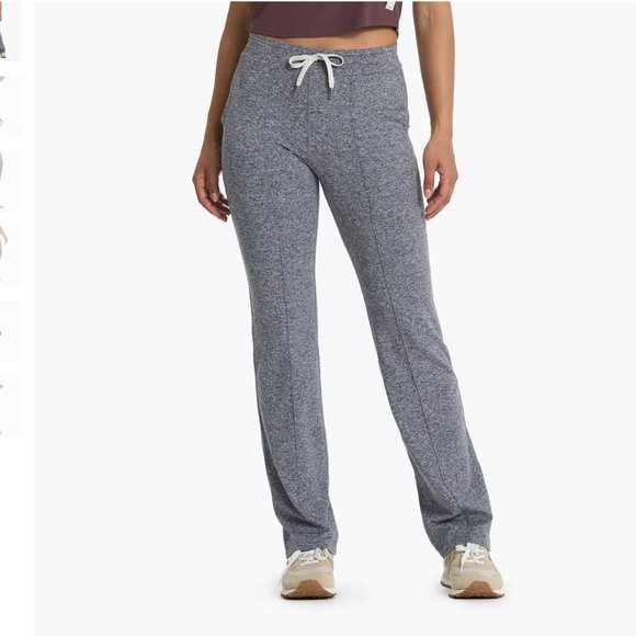 Vuori Halo Wide Leg Flare Pant - Heather Gray - Picture 1 of 8